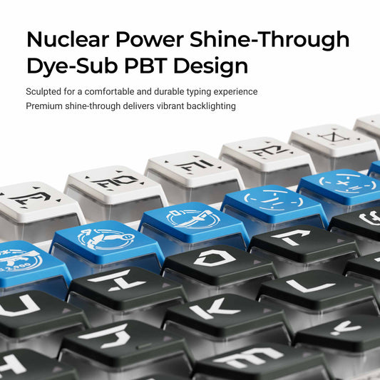Arsenal - Nuclear Power Shine-through Dye-Sub PBT Full Keycap Set