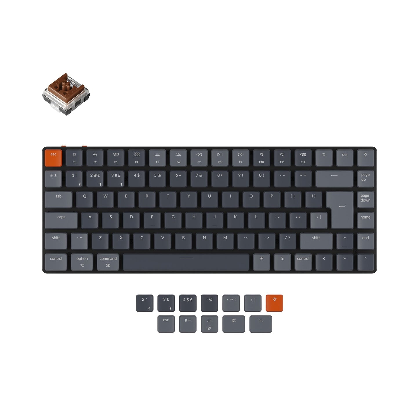 Keychron K3 Ultra-slim Wireless Mechanical Keyboard (UK ISO Layout) - Version 2