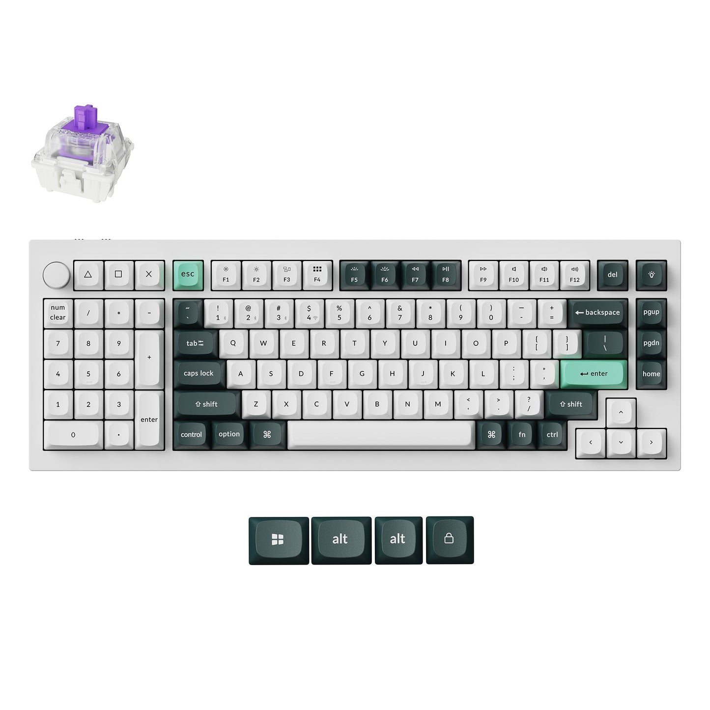 Keychron Q12 HE QMK Wireless Custom Keyboard