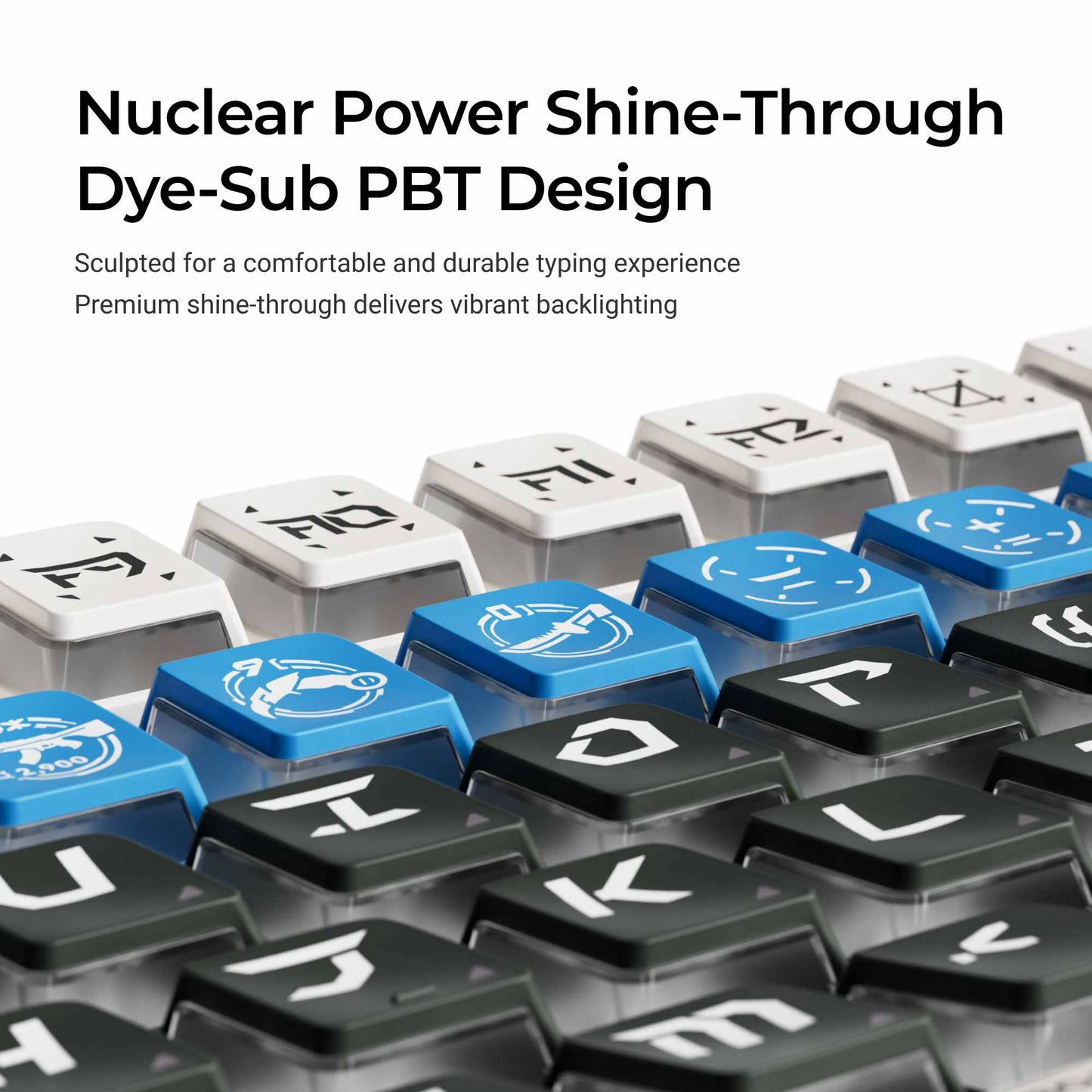 Arsenal - Nuclear Power Shine-through Dye-Sub PBT Full Keycap Set