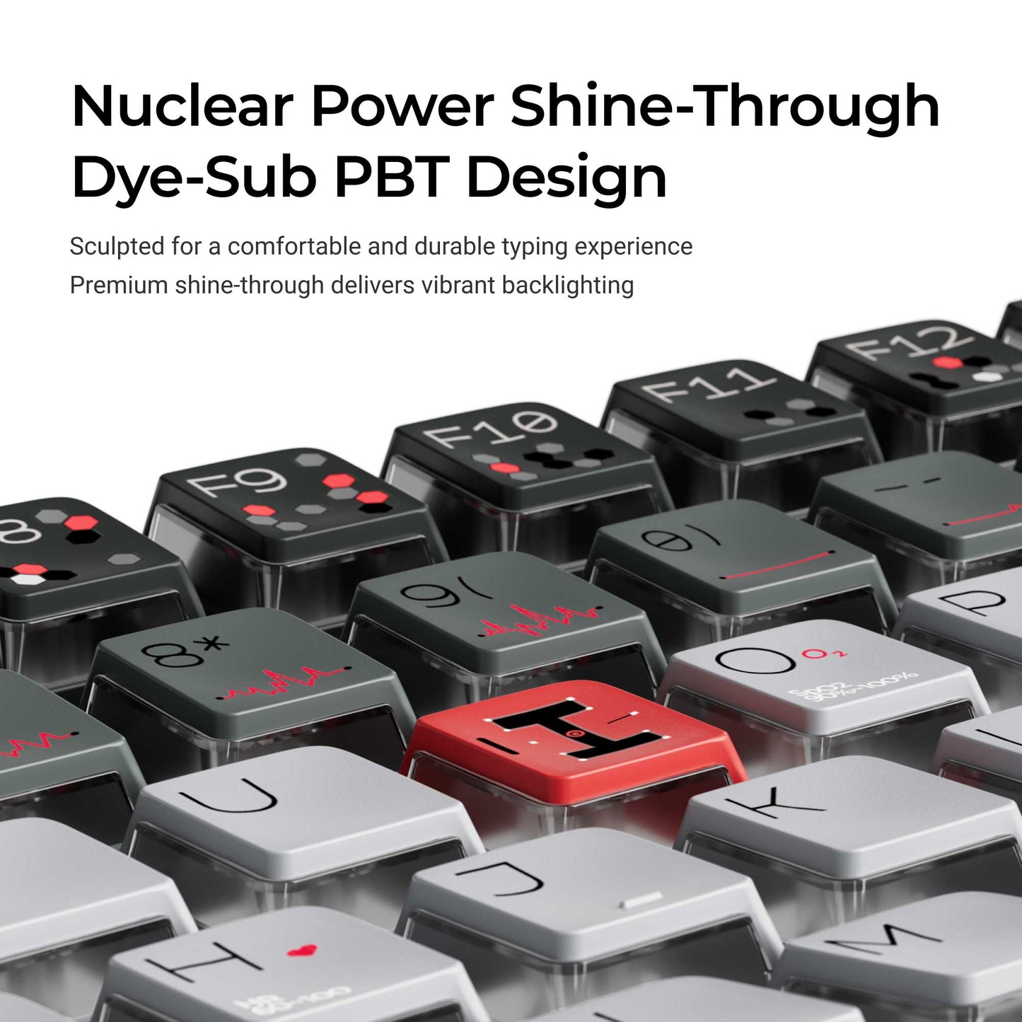 Bio-Individual - Nuclear Power Shine-through Dye-Sub PBT Full Keycap Set