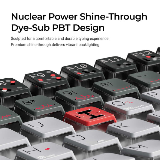 Bio-Individual - Nuclear Power Shine-through Dye-Sub PBT Full Keycap Set