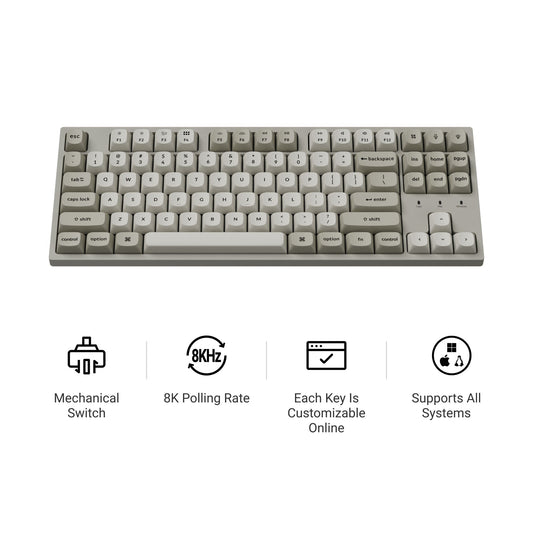 Keychron C1 Pro 8K QMK Wired Custom Mechanical Keyboard