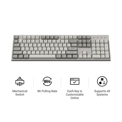 Keychron C2 Pro 8K QMK Wired Custom Mechanical Keyboard