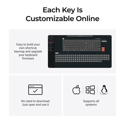 Keychron C2 Pro 8K QMK Wired Custom Mechanical Keyboard