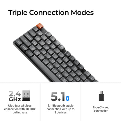 Keychron K1 Max QMK/VIA Wireless Custom Mechanical Keyboard