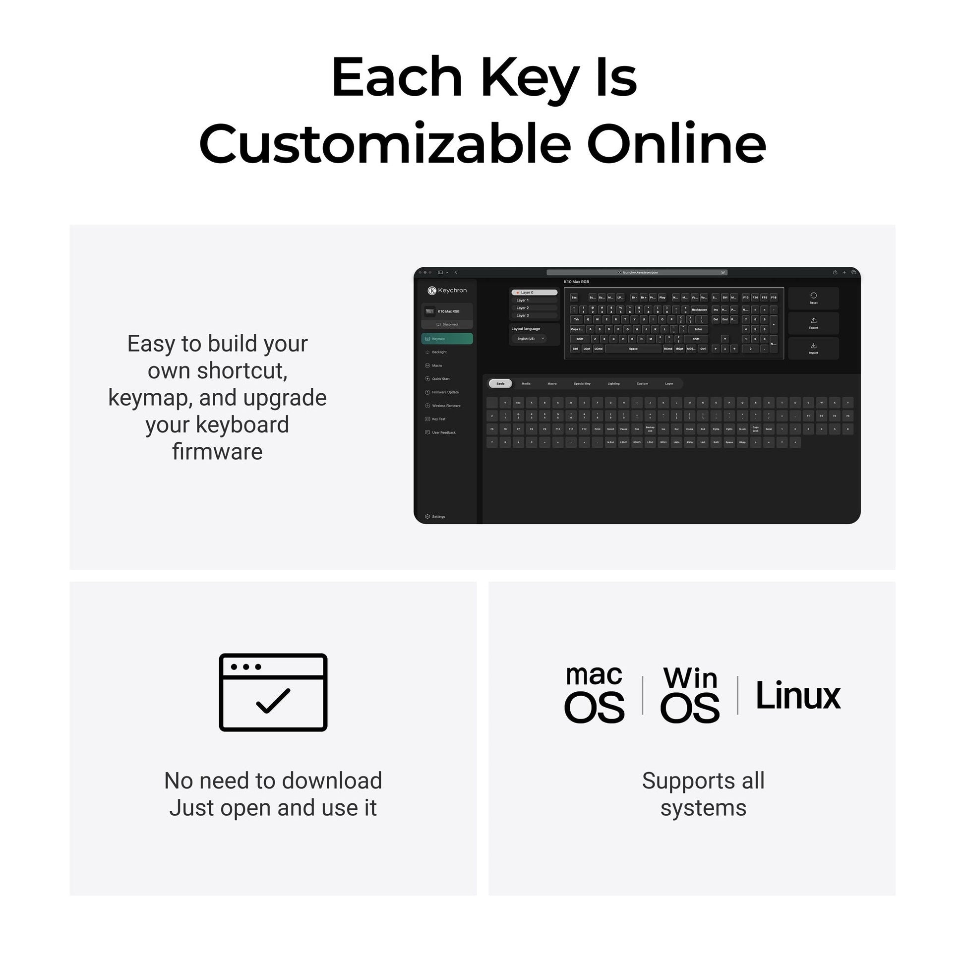 Keychron K10 Max QMK Wireless Mechanical Keyboard