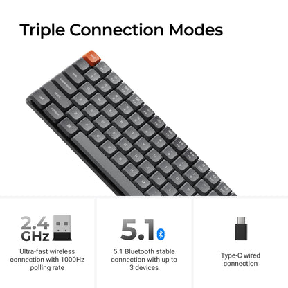Keychron K3 Max QMK/VIA Wireless Custom Mechanical Keyboard
