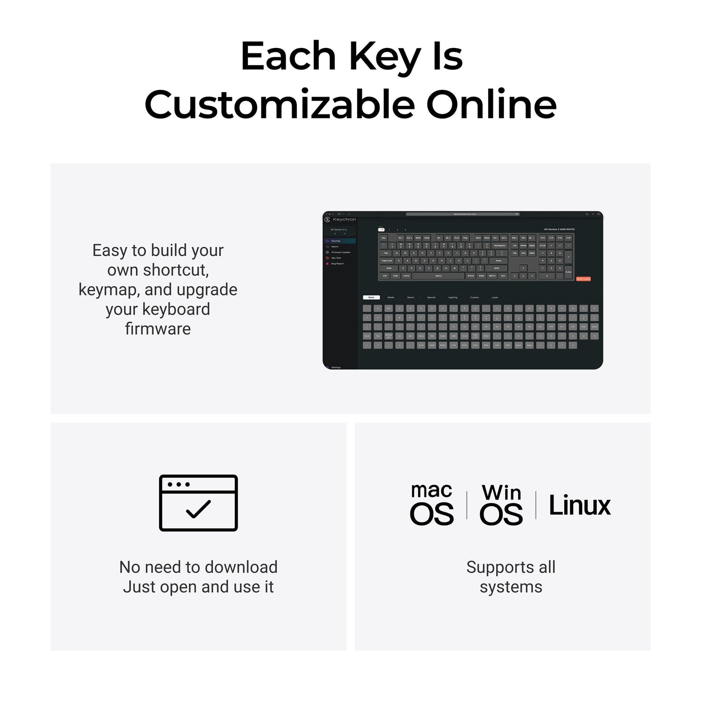 Keychron K5 QMK Wireless Mechanical Keyboard (Version 2)