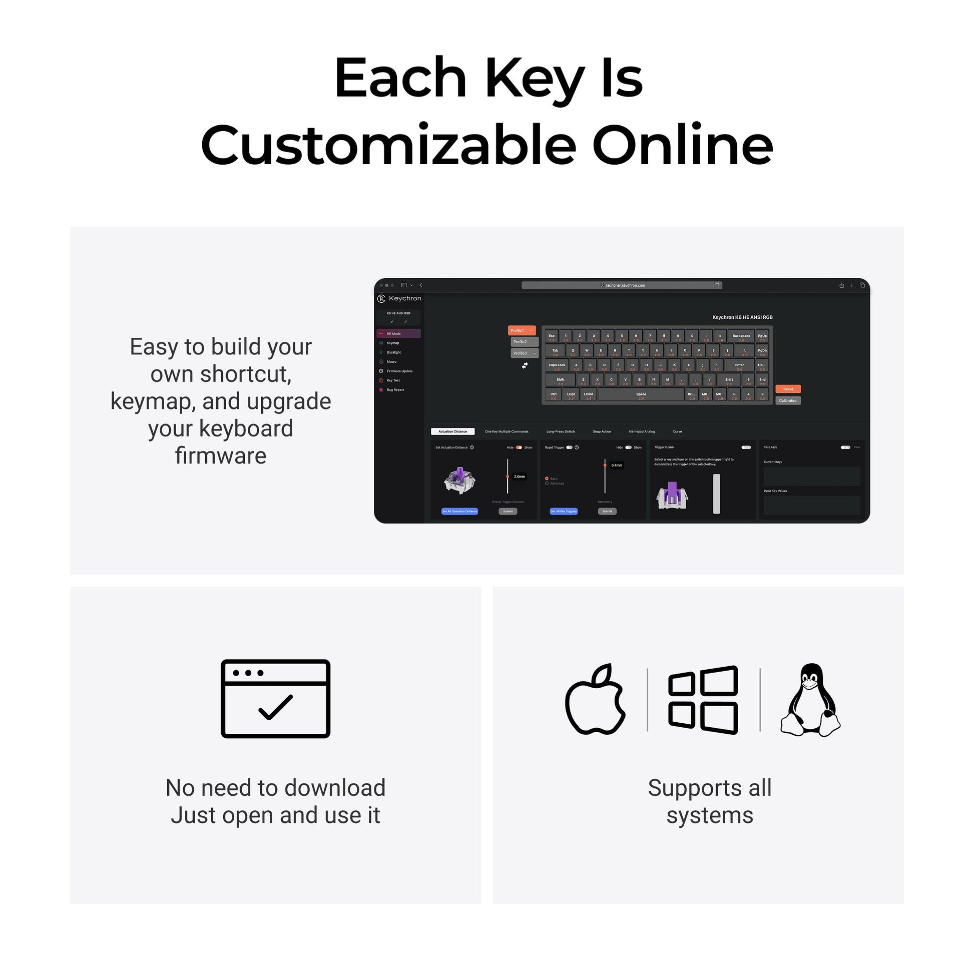 Keychron K6 HE Wireless Magnetic Switch Keyboard