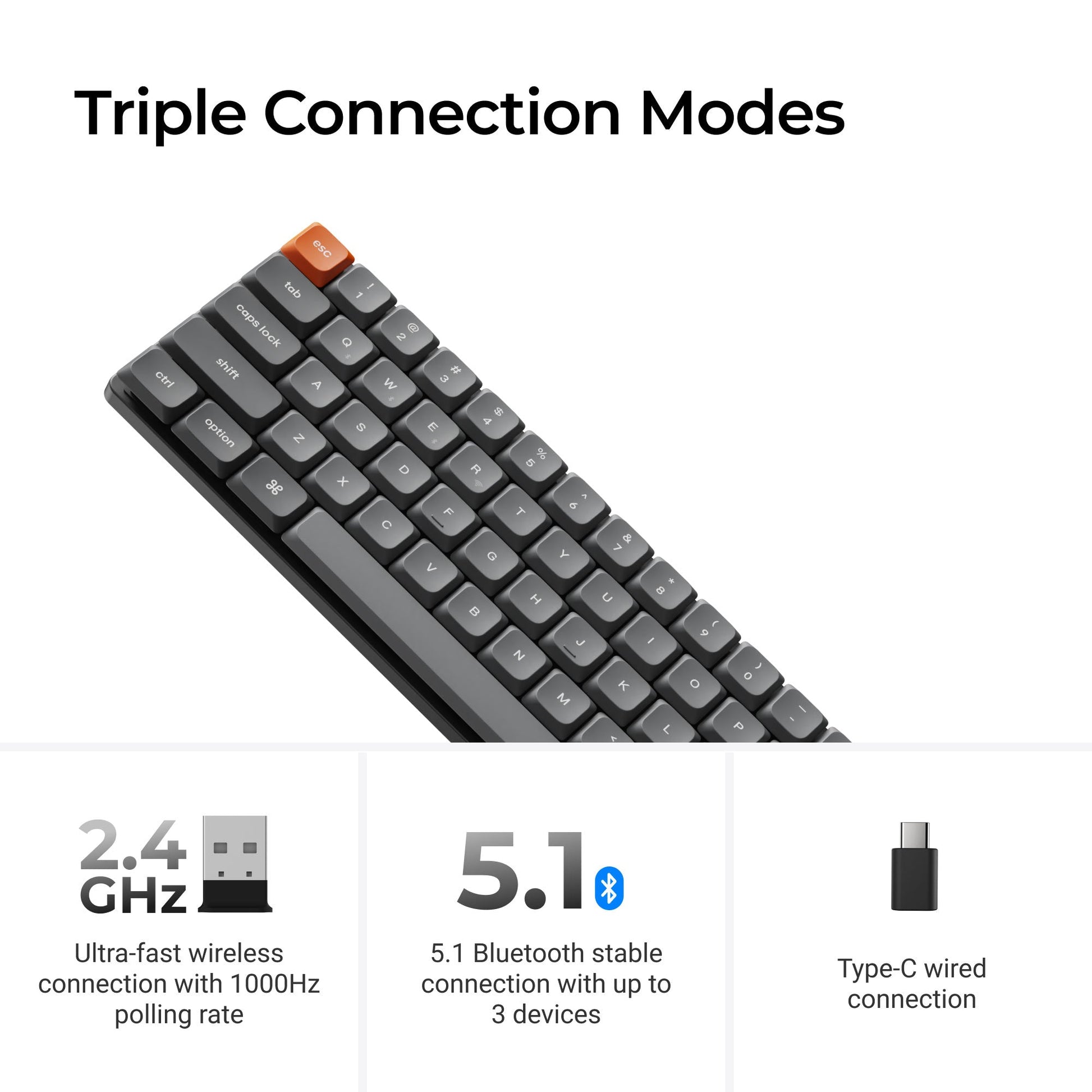 Keychron K7 Max QMK/VIA Wireless Custom Mechanical Keyboard