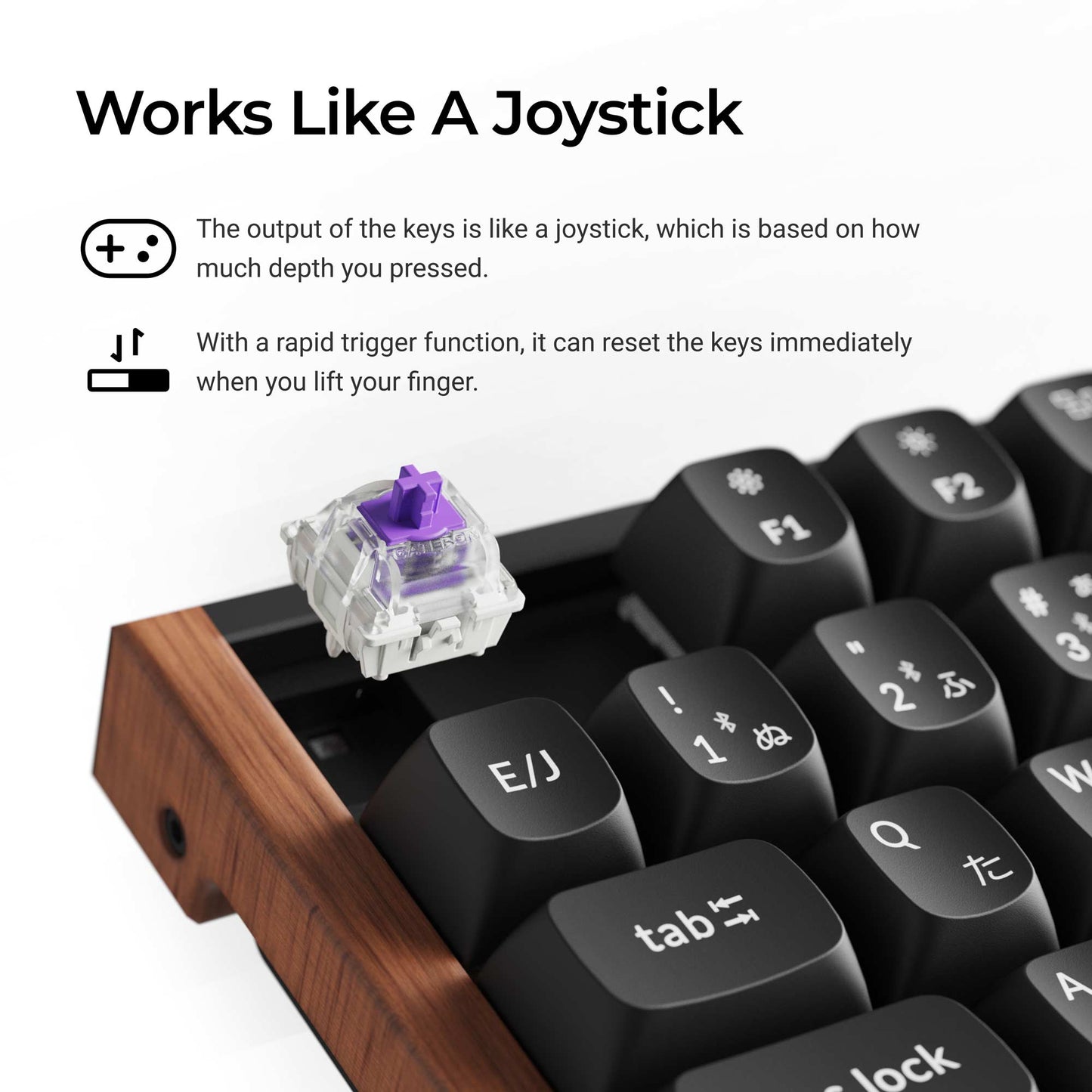 Keychron K8 HE Wireless Magnetic Switch Custom Keyboard (Japan JIS Layout)