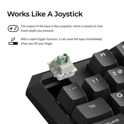 Keychron C0 HE One Handed Magnetic Switch Gaming Keyboard