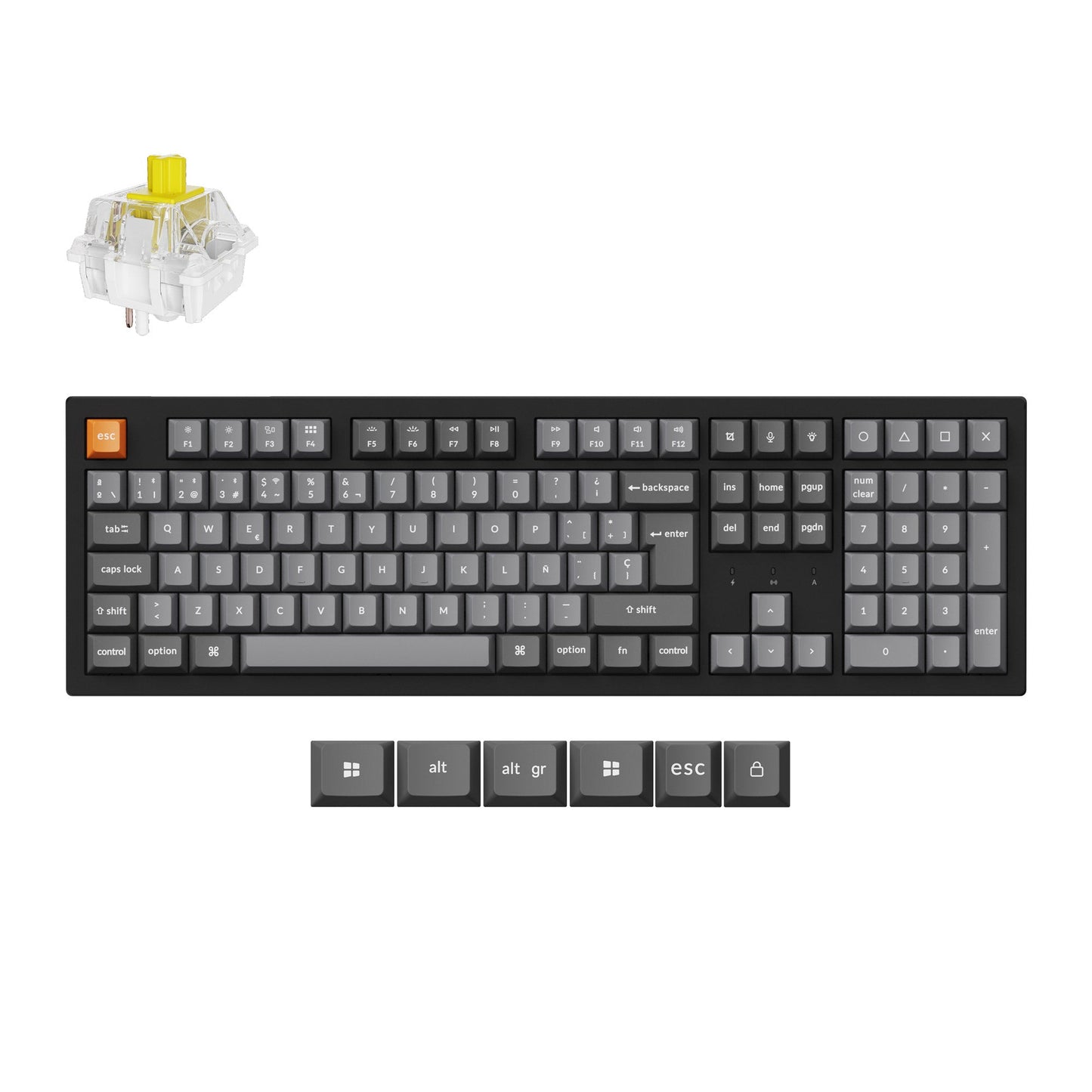 Keychron K10 Max QMK Wireless Mechanical Keyboard ISO Layout Collection