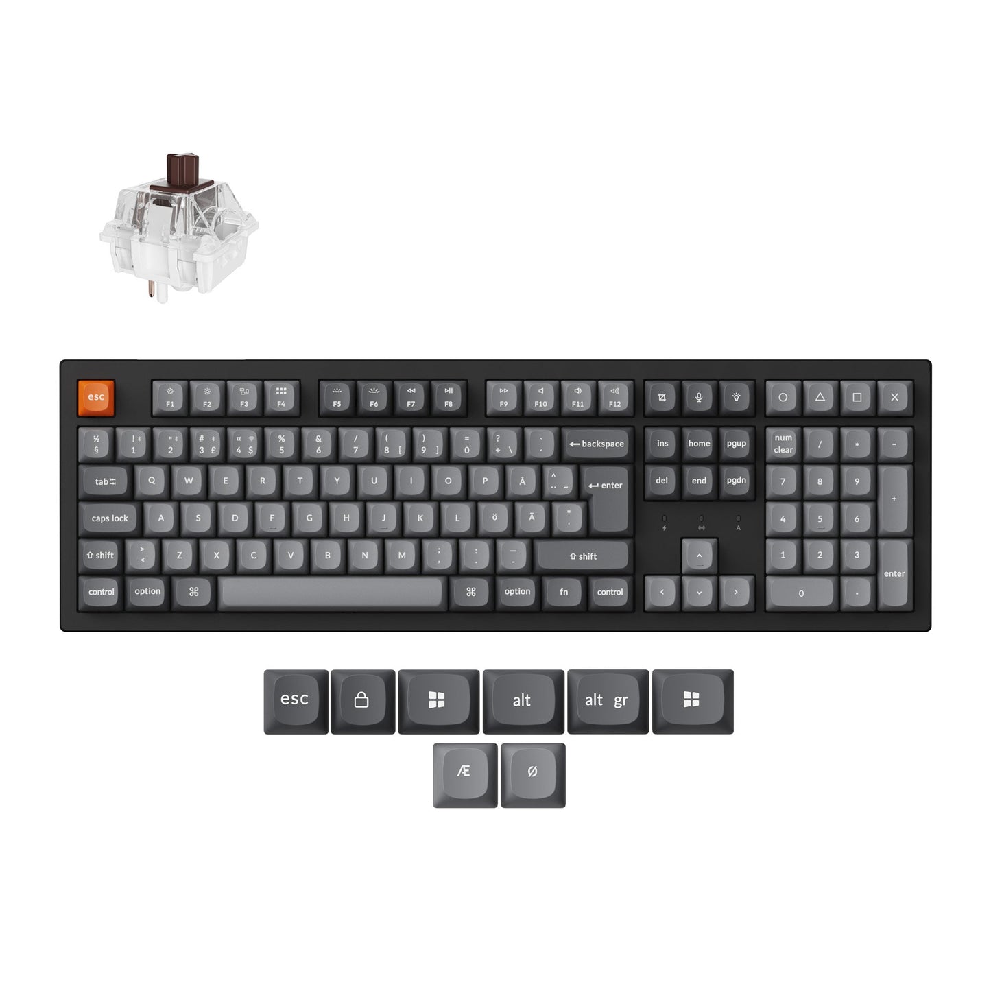 Keychron K10 Max QMK Wireless Mechanical Keyboard ISO Layout Collection