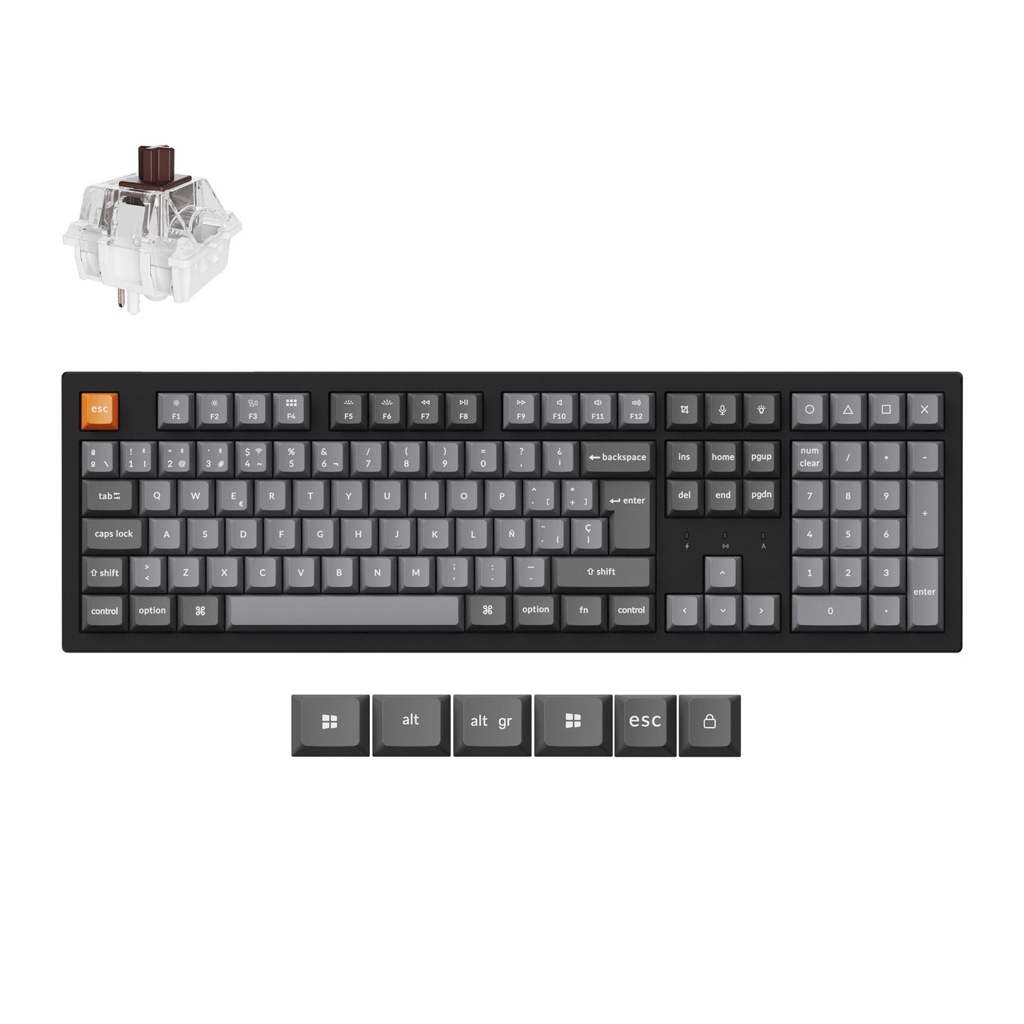 Keychron K10 Max QMK Wireless Mechanical Keyboard ISO Layout Collection