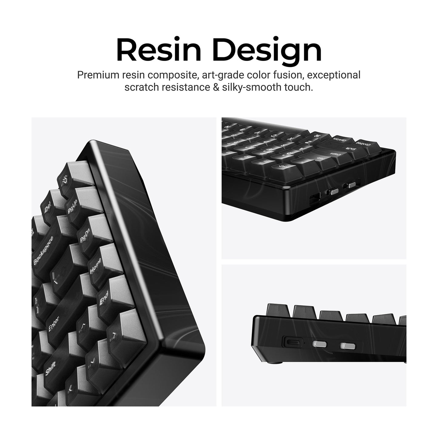 Keychron K2 HE Wireless Magnetic Switch Custom Keyboard - Resin Edition