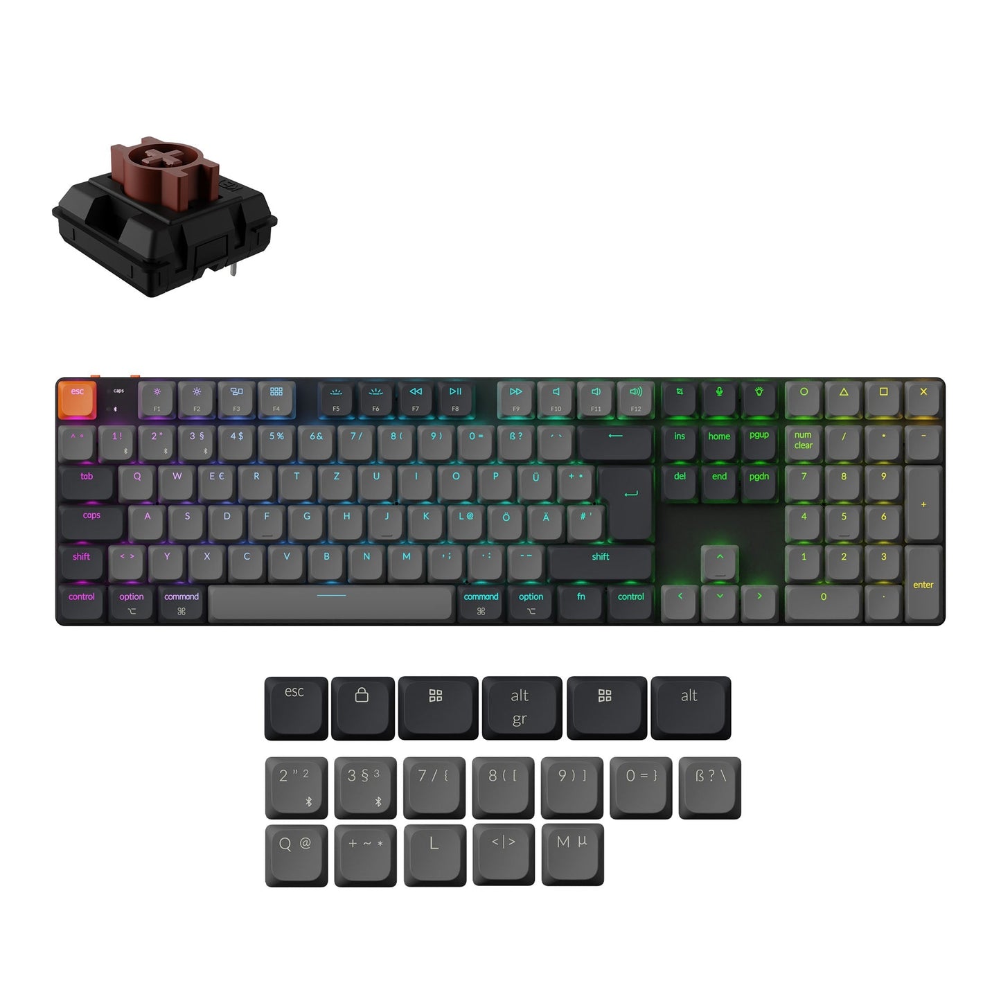 Keychron K5 QMK Wireless Mechanical Keyboard (ISO Layout) - Version 2