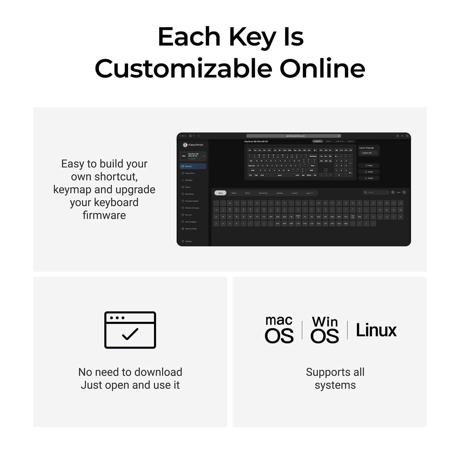 Keychron Q6 Ultra 8K Wireless Custom Mechanical Keyboard