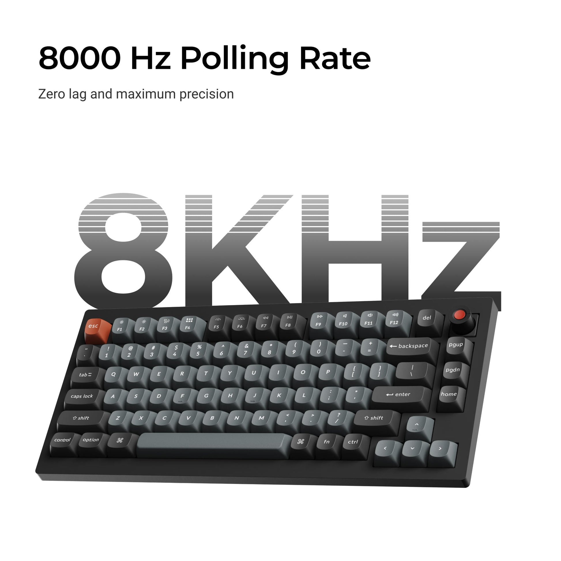Keychron V1 8K QMK Wired Custom Mechanical Keyboard