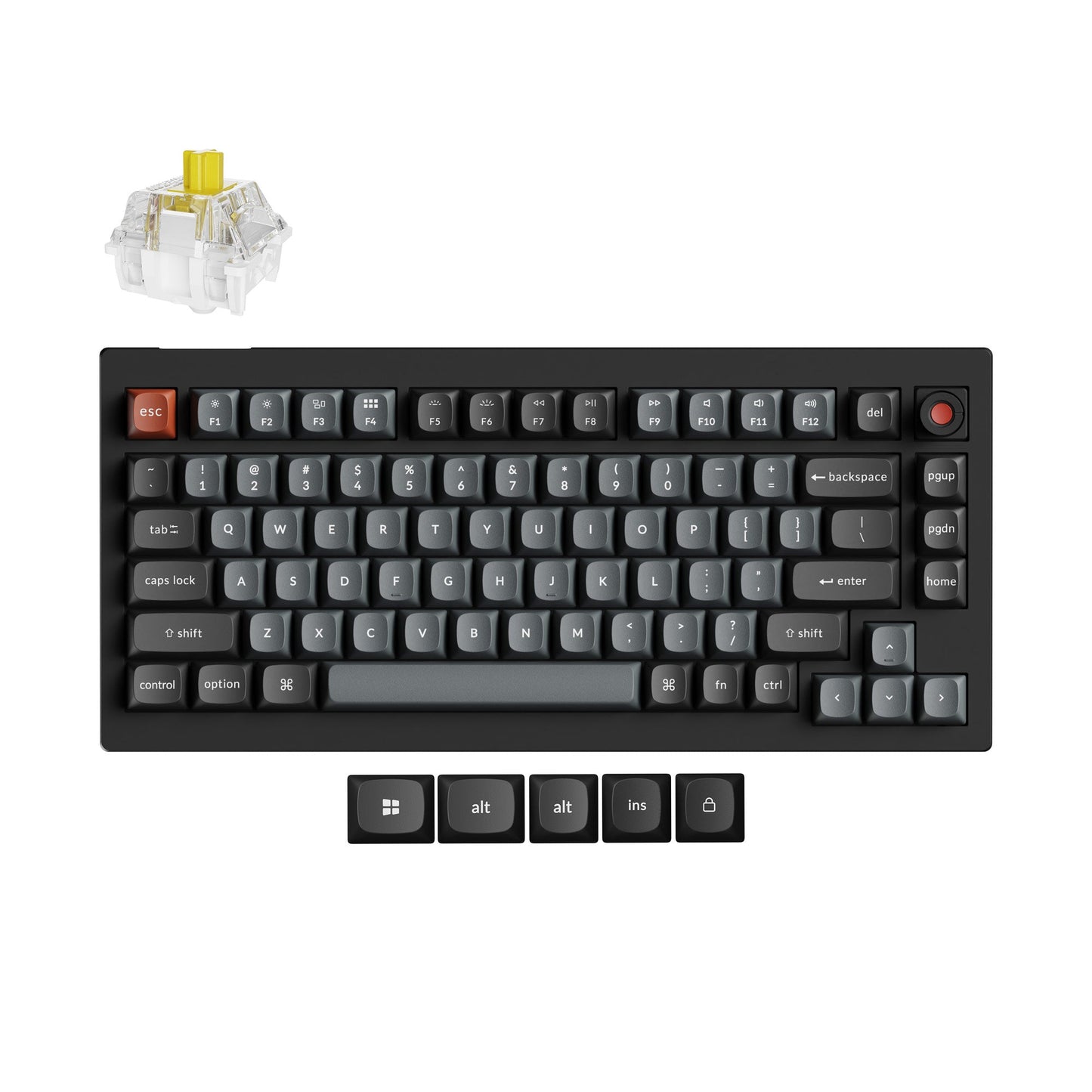 Keychron V1 8K QMK Wired Custom Mechanical Keyboard