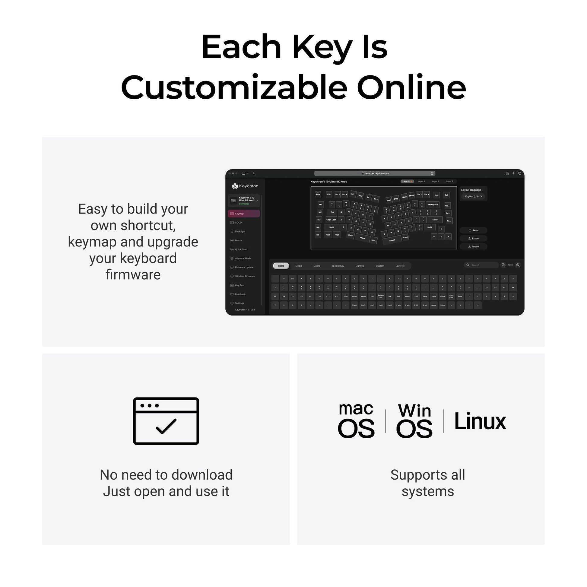 Keychron V10 Ultra 8K Wireless Custom Mechanical Keyboard