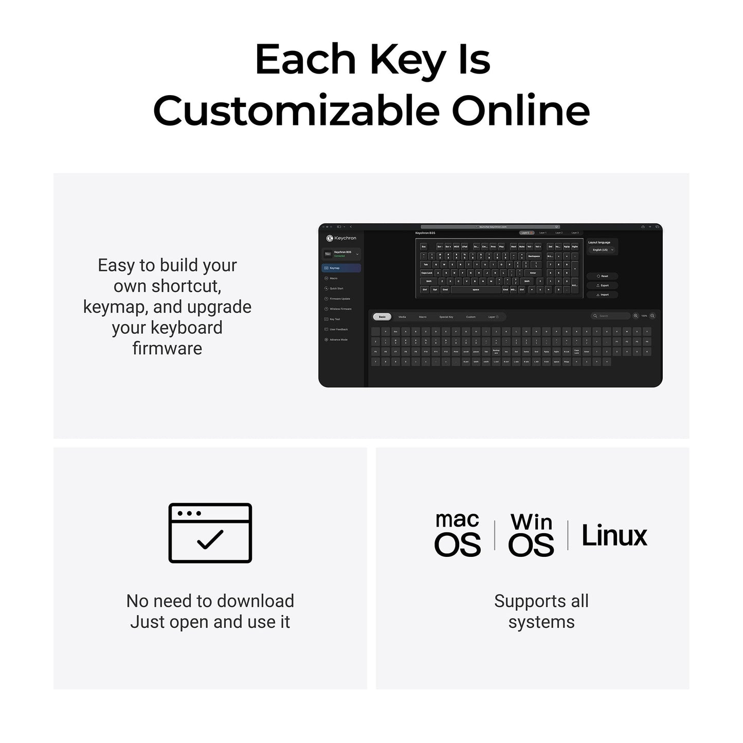 Keychron B35 Wireless Keyboard