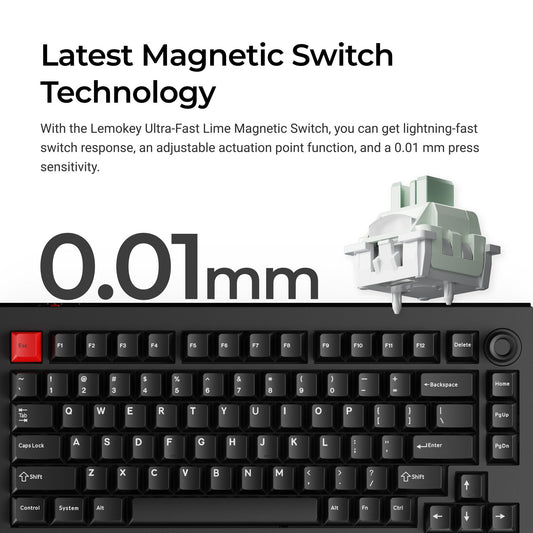 Lemokey L5 HE Magnetic Switch Custom Gaming Keyboard