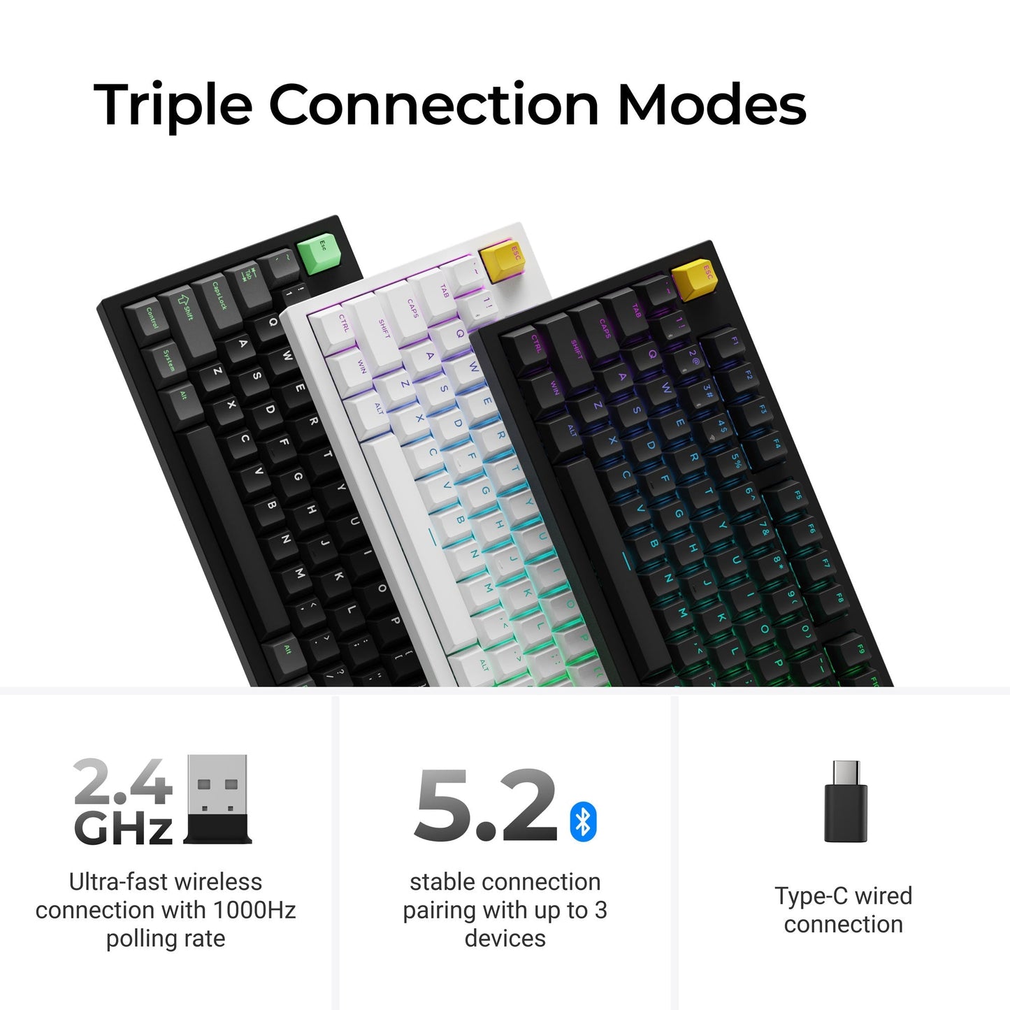 Lemokey P3 HE Wireless Magnetic Switch Custom Gaming Keyboard