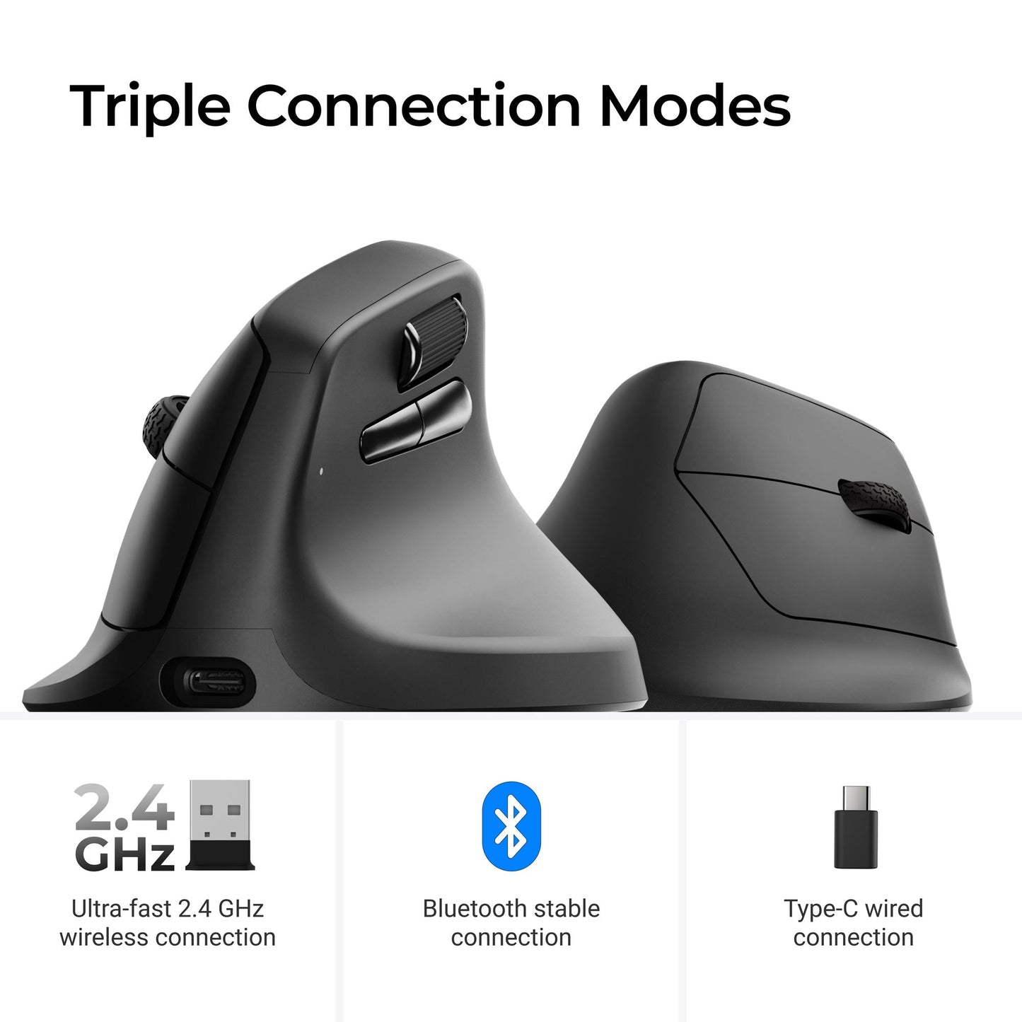 Keychron M5 Wireless Ergonomic Mouse