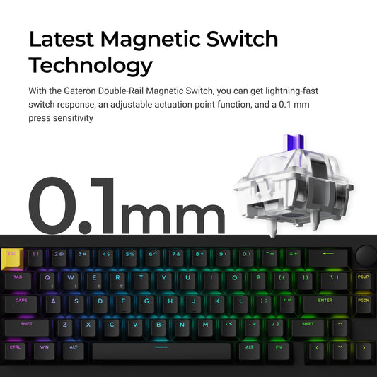 Lemokey P2 HE Wireless Magnetic Switch Custom Gaming Keyboard