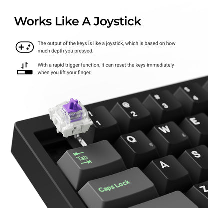 Lemokey P2 HE Wireless Magnetic Switch Custom Gaming Keyboard