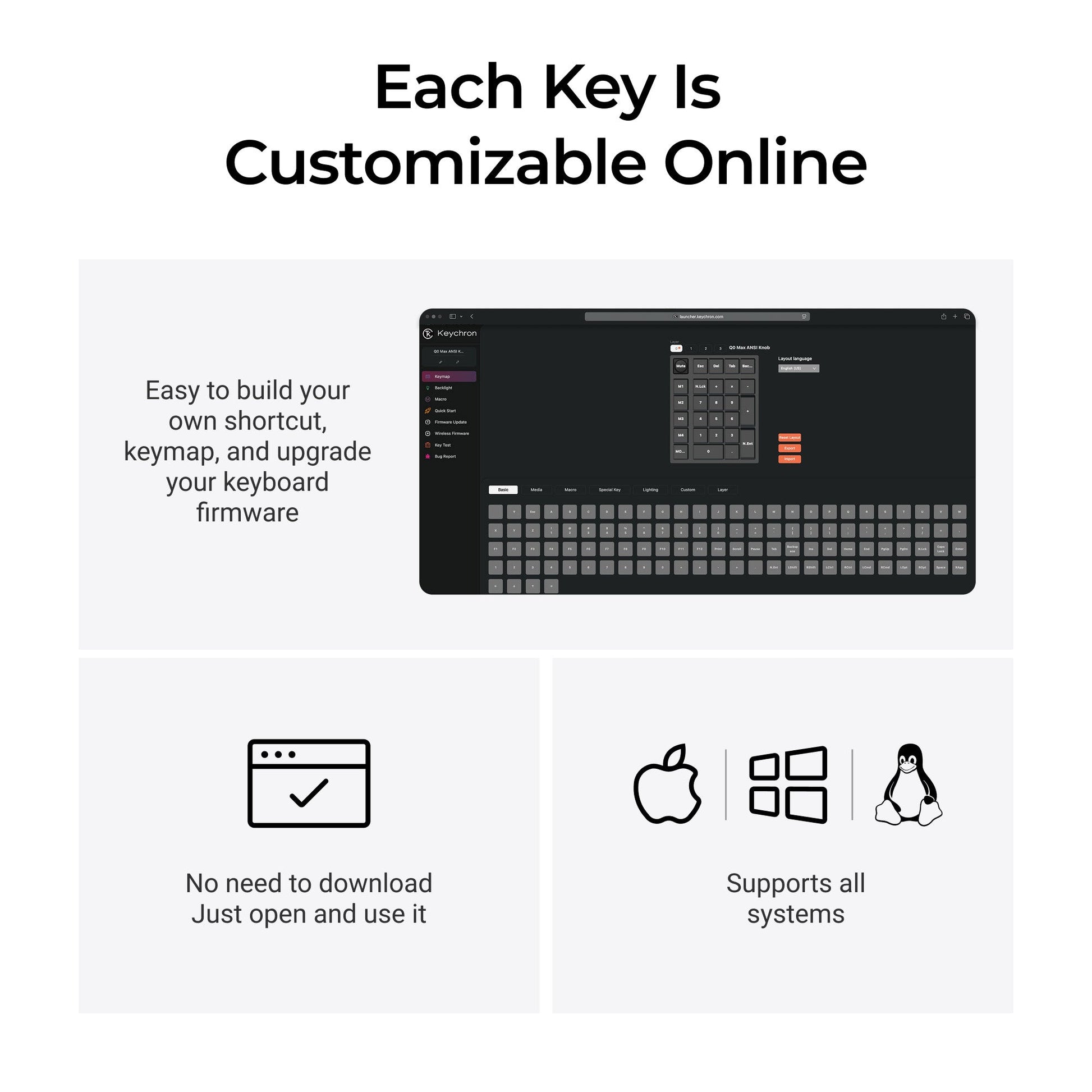 Keychron Q0 Max QMK Wireless Custom Number Pad