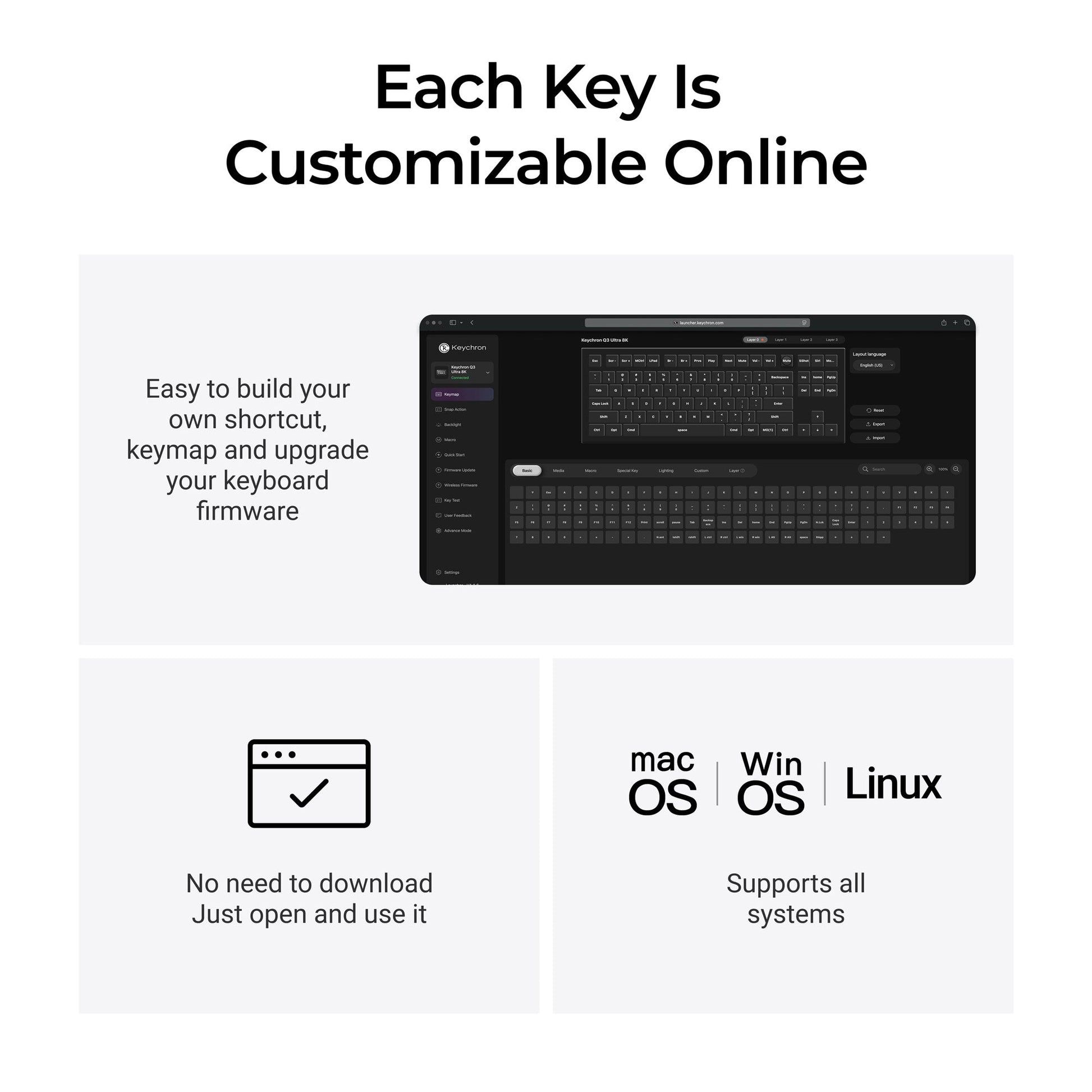 Keychron Q3 Ultra 8K Wireless Custom Mechanical Keyboard