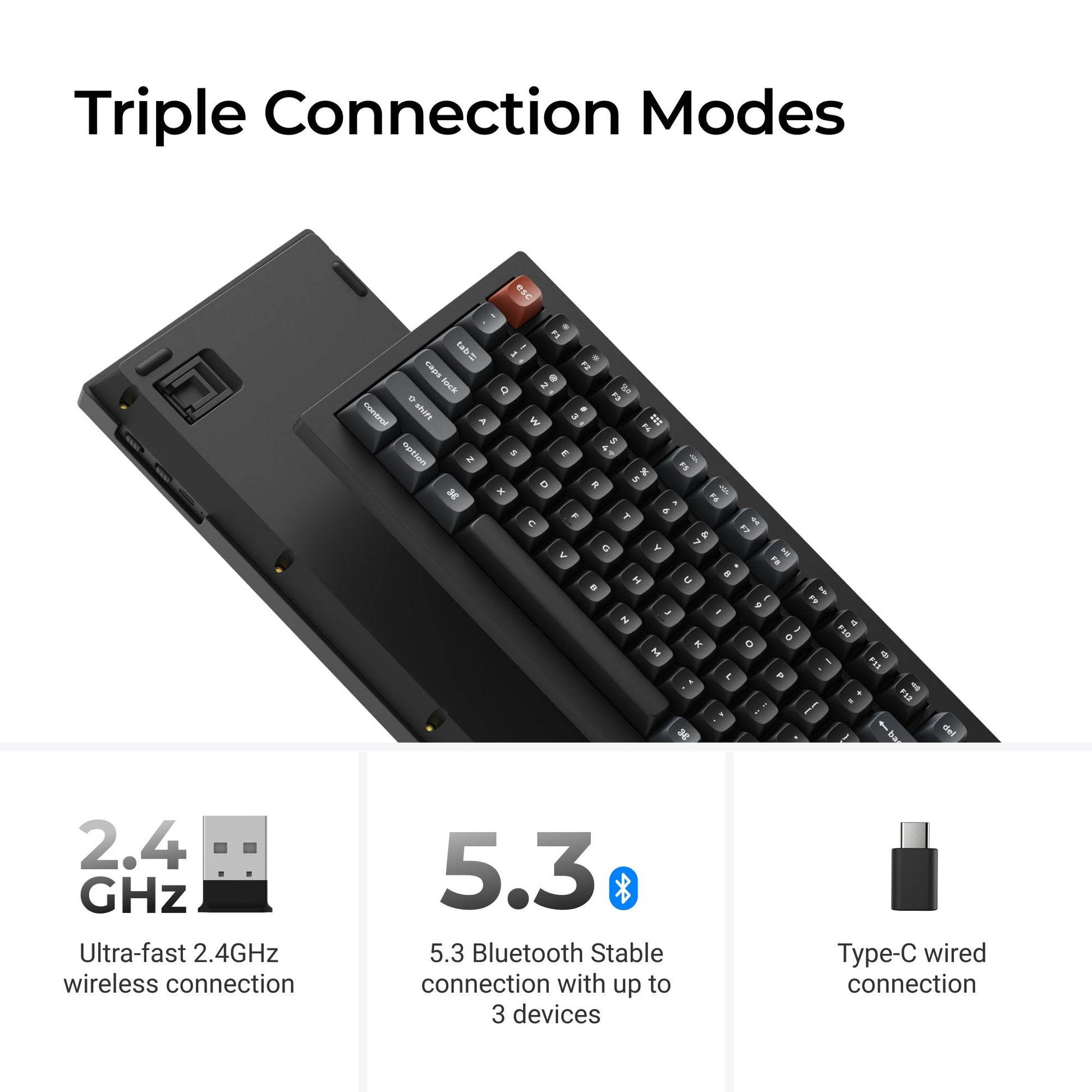 Keychron V1 Ultra 8K Wireless Custom Mechanical Keyboard