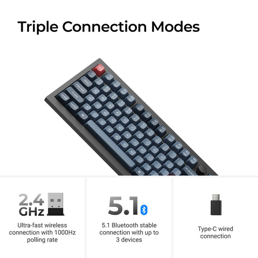 Keychron V3 Max QMK/VIA Wireless Custom Mechanical Keyboard
