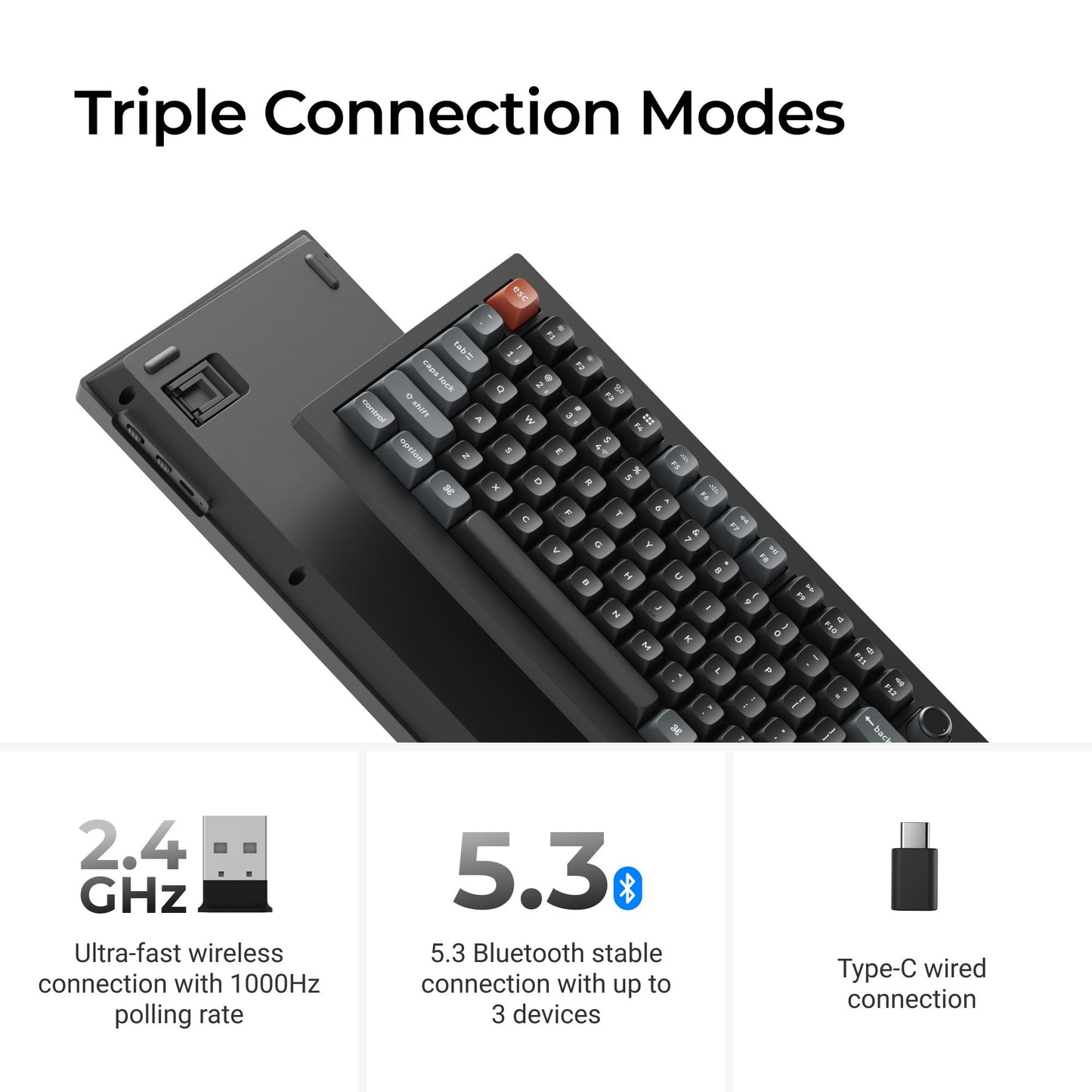 Keychron V3 Ultra 8K Wireless Custom Mechanical Keyboard