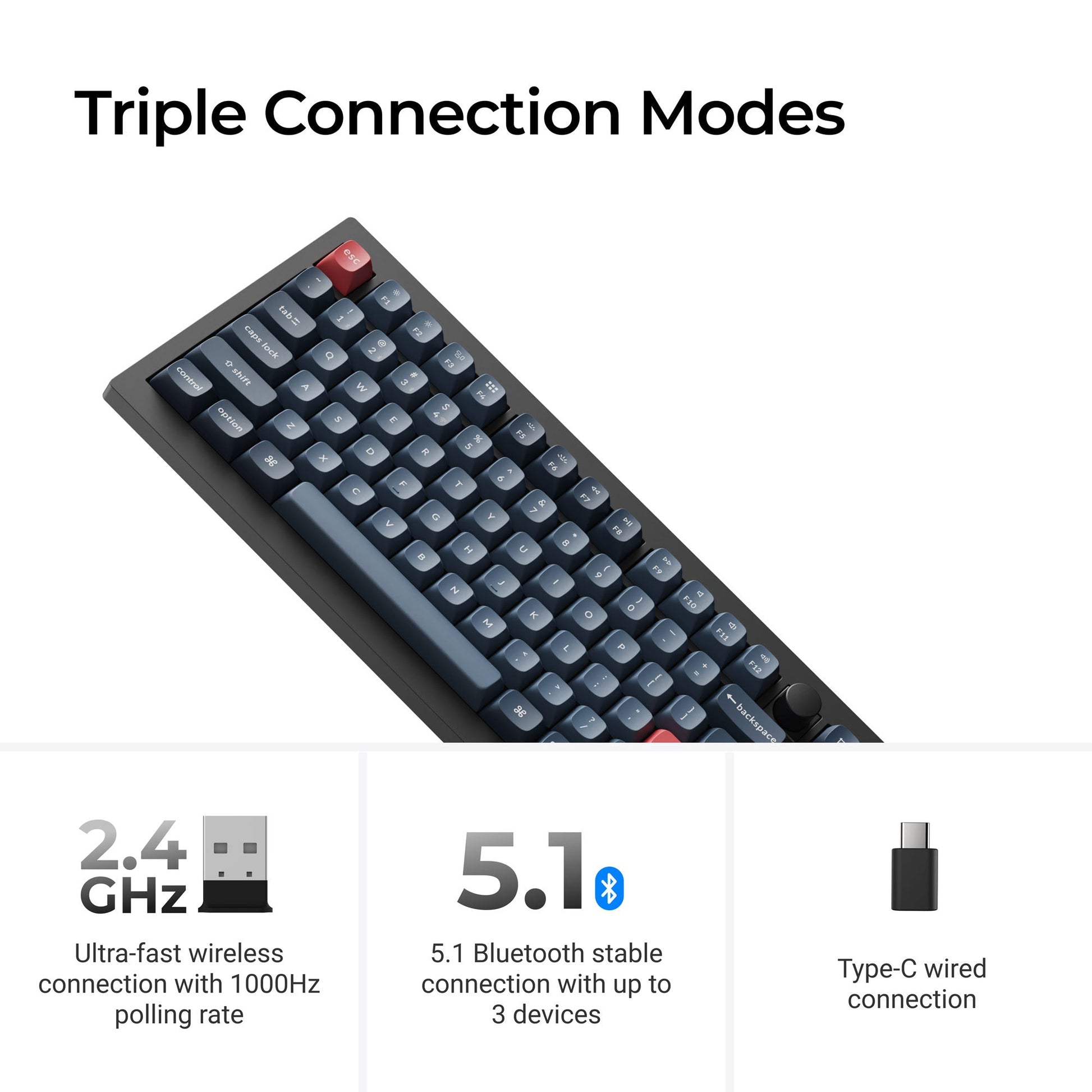Keychron V6 Max QMK/VIA Wireless Custom Mechanical Keyboard