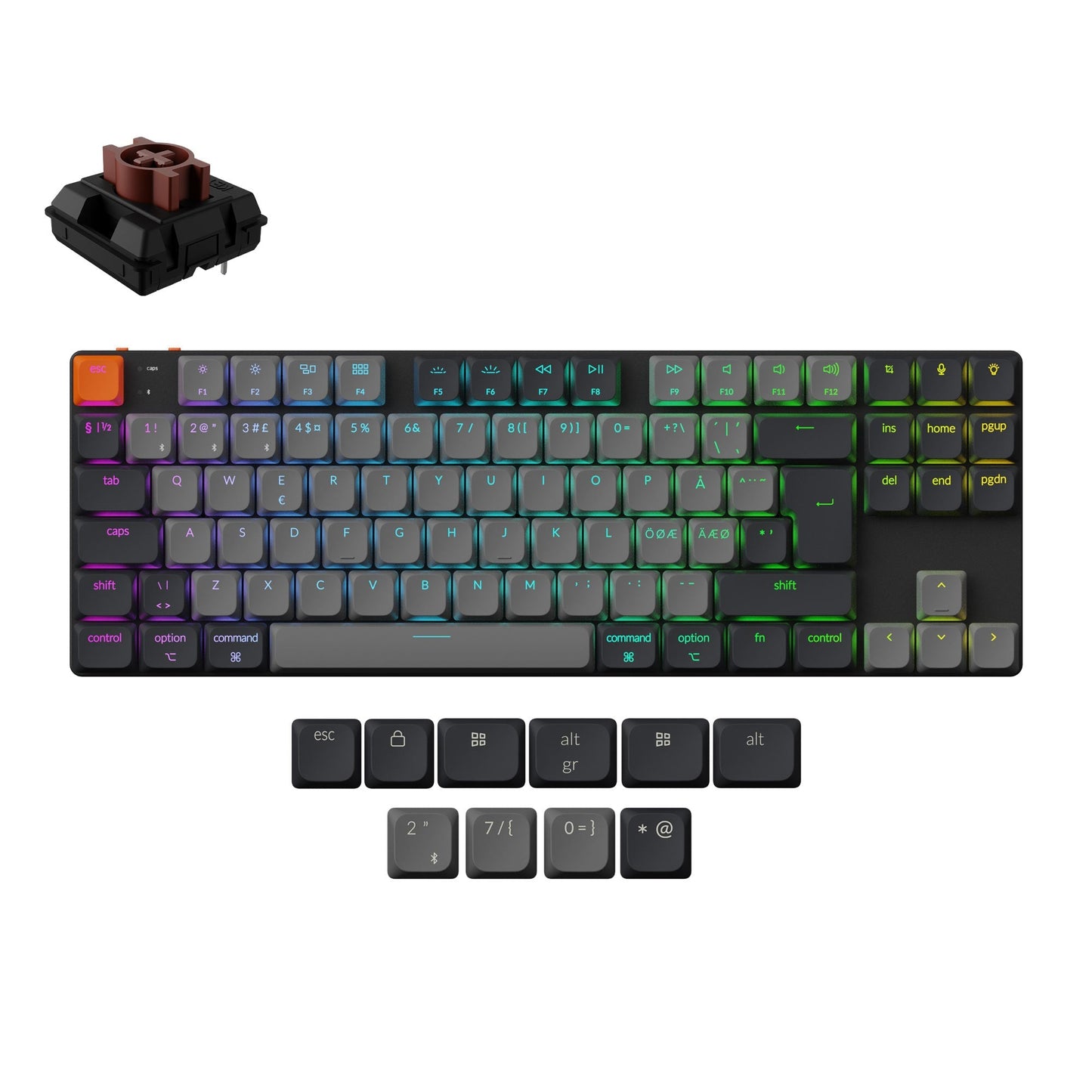 Keychron K1 QMK Wireless Mechanical Keyboard (ISO Layout) - Version 6