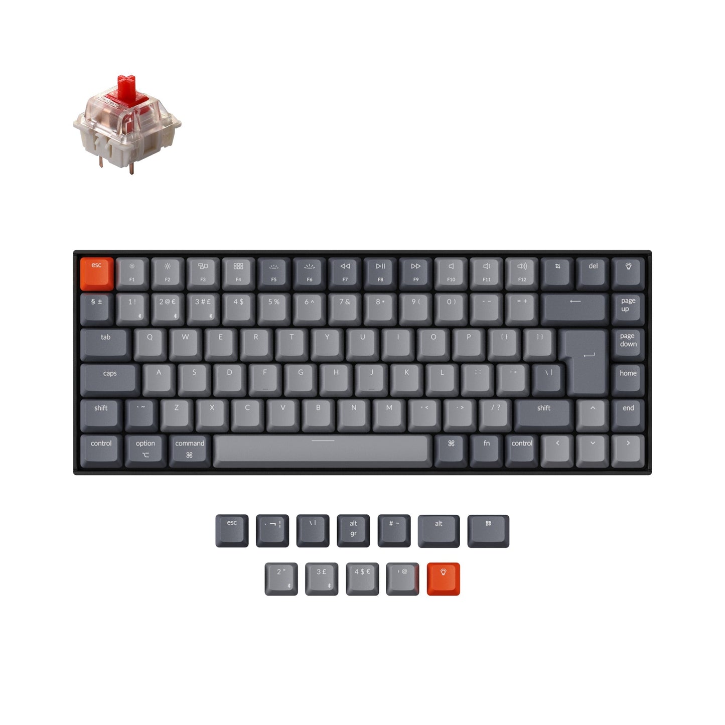 Keychron K2 Wireless Mechanical Keyboard (UK ISO Layout) - Version 2